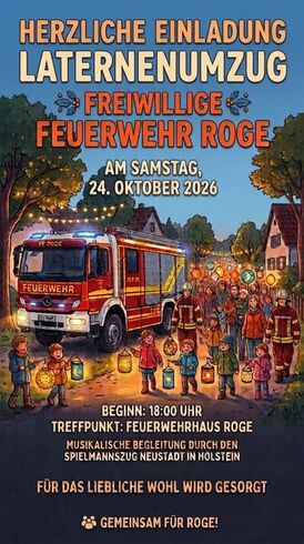 Laternenumzug in Roge