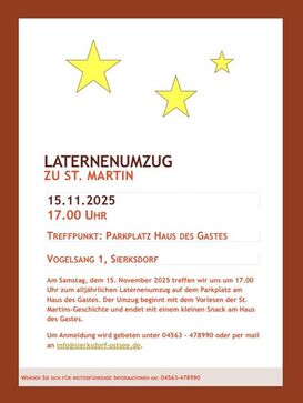 Laternenumzug in Sierksdorf
