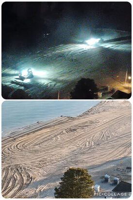 Strandaufspülung in Sierksdorf